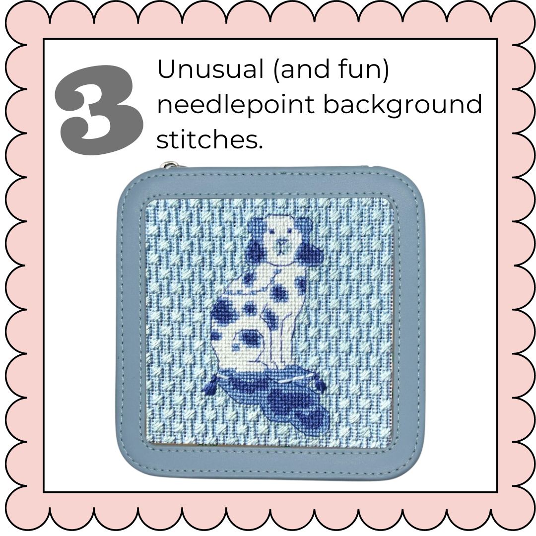 Three Surprising Needlepoint Background Stitches - Poppy Monk