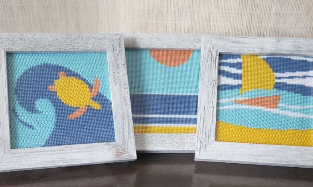 Beachy Needlepoint Designs