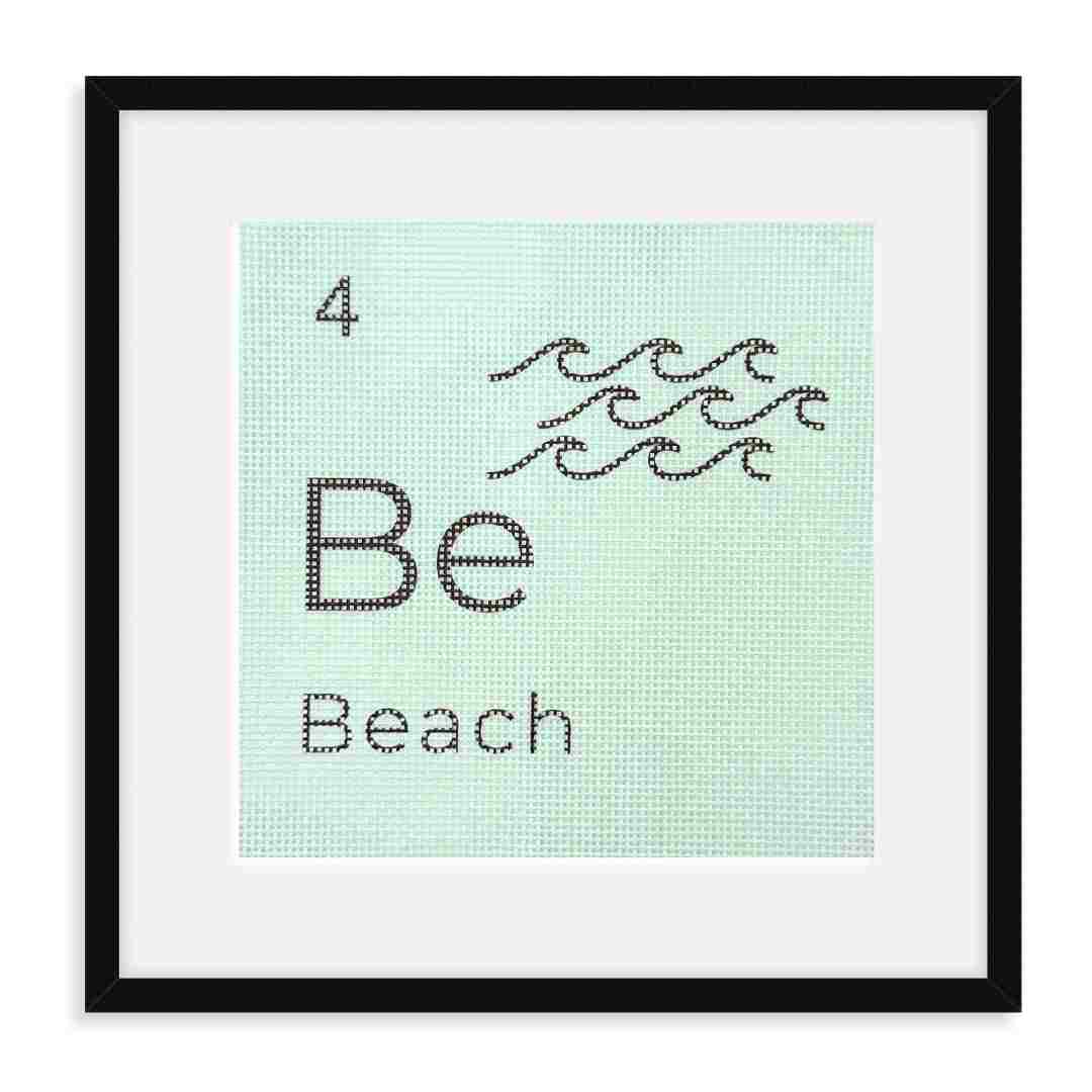 Beach (Be) needlepoint from the Alternative Periodic Table of Elements