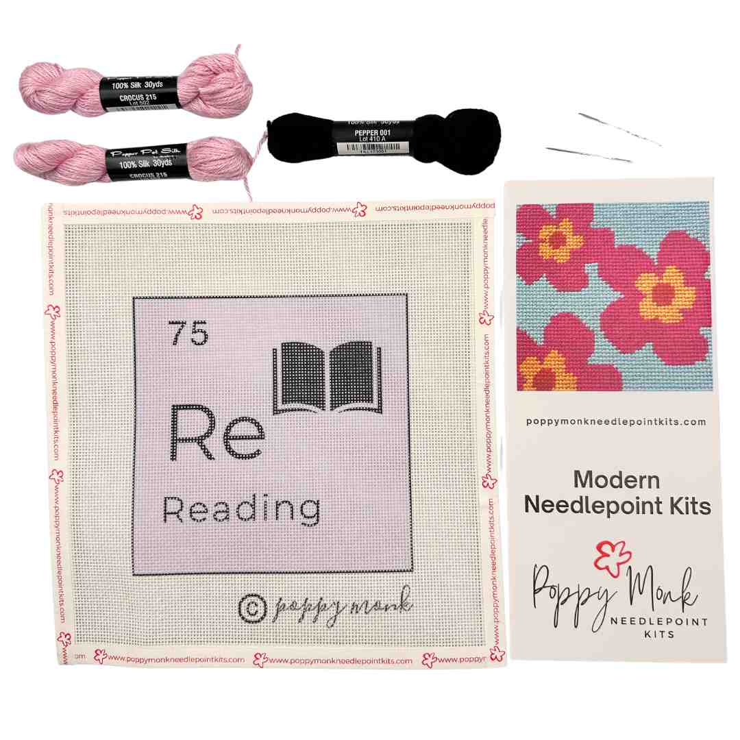 Reading Needlepoint kit from the Alternative Periodic Table of Elements series.