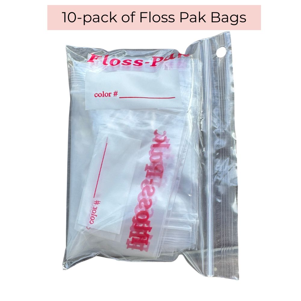 Pack of Floss Pak Bags with visible branding on a white background