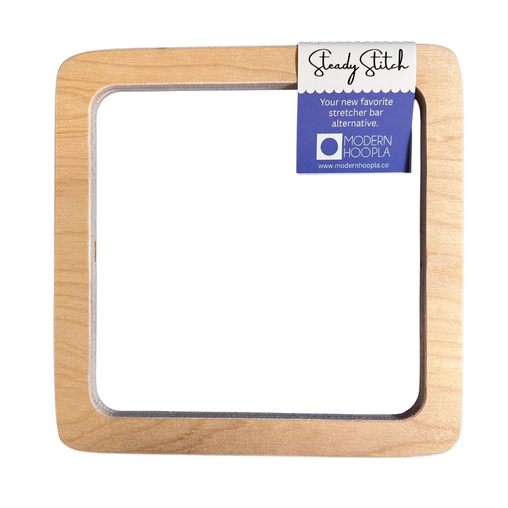 Wooden frame that acts as needlepoint stretcher bars