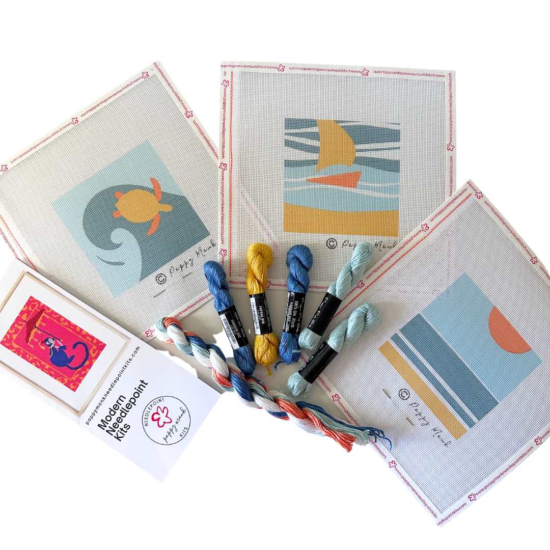 Summer ocean needlepoint designs for beginners