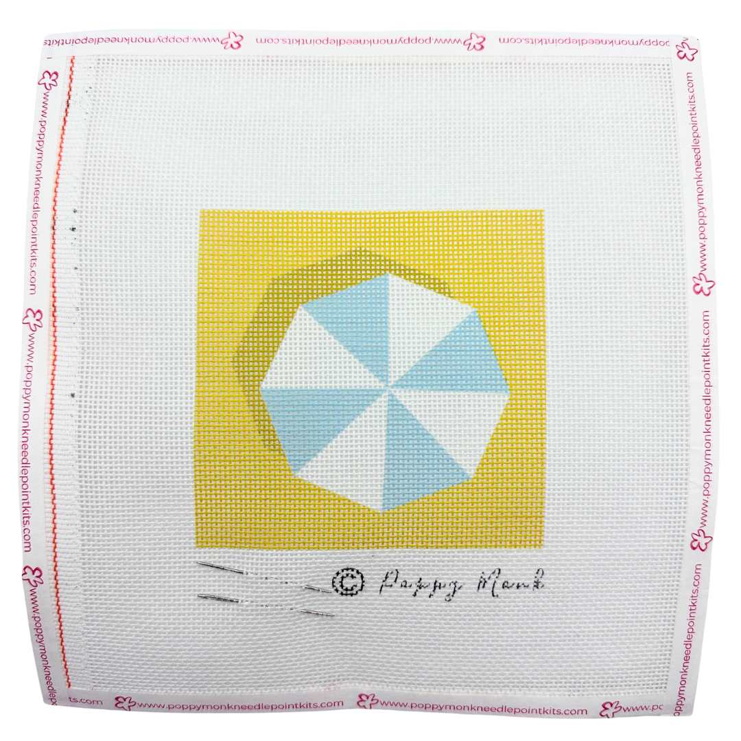 Small beach-themed needlepoint kits for beginners