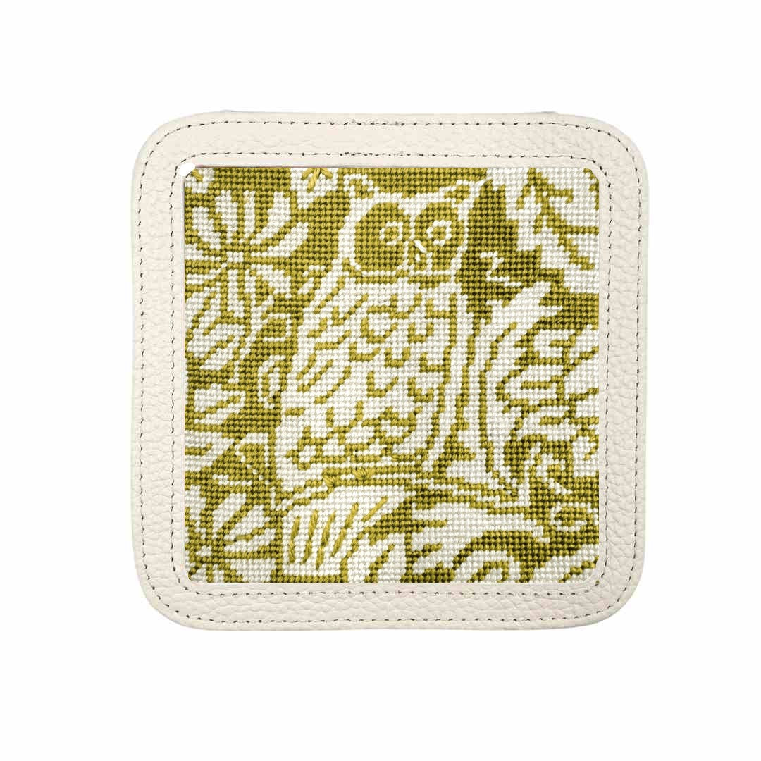 Needlepoint owl design in a box