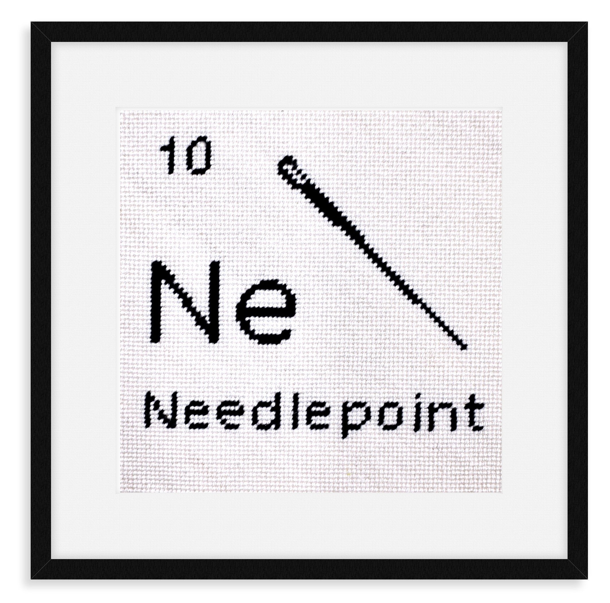 Alternative periodic table needlepoint Ne