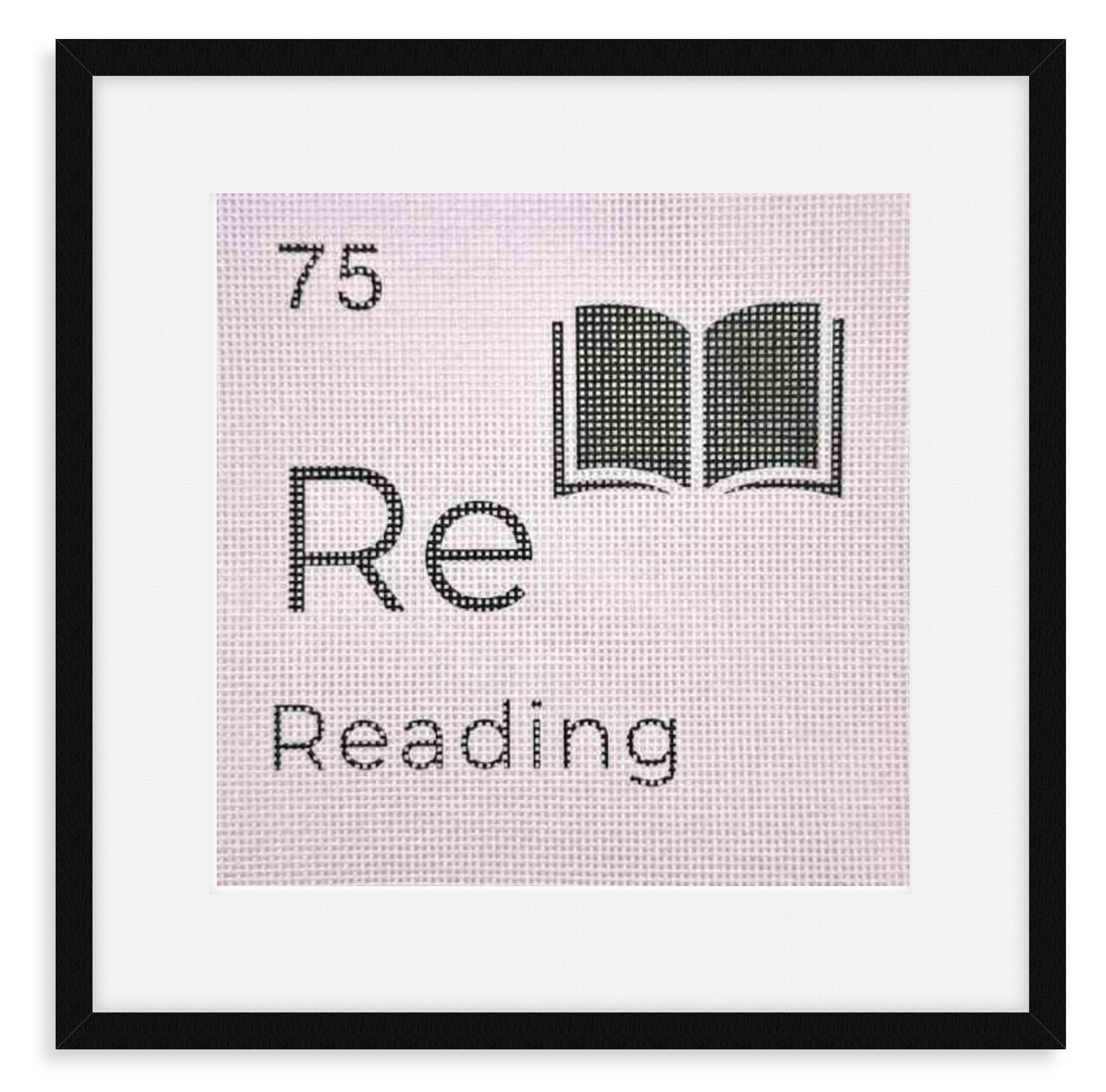 Reading Needlepoint kit from the Alternative Periodic Table of Elements series.