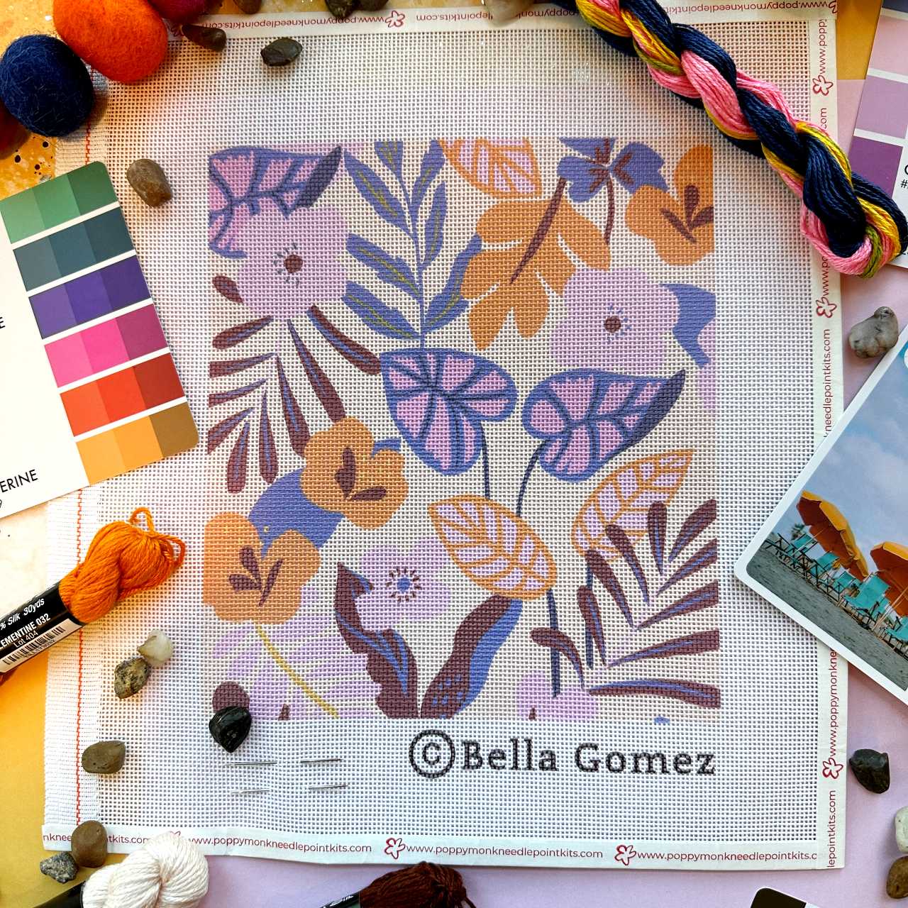 Andaman Needlepoint Kit by Bella Gomez