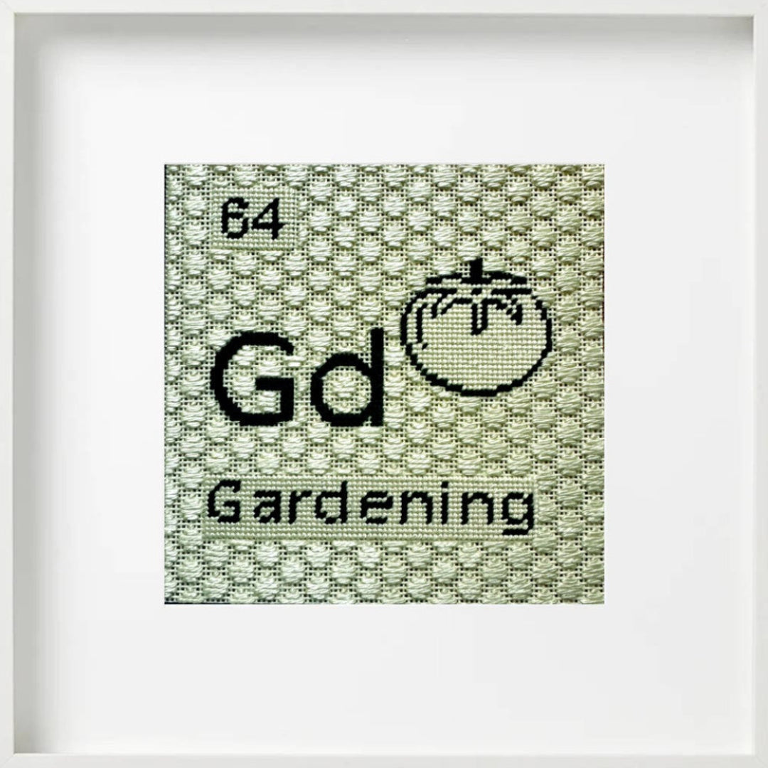 needlepoint design with &