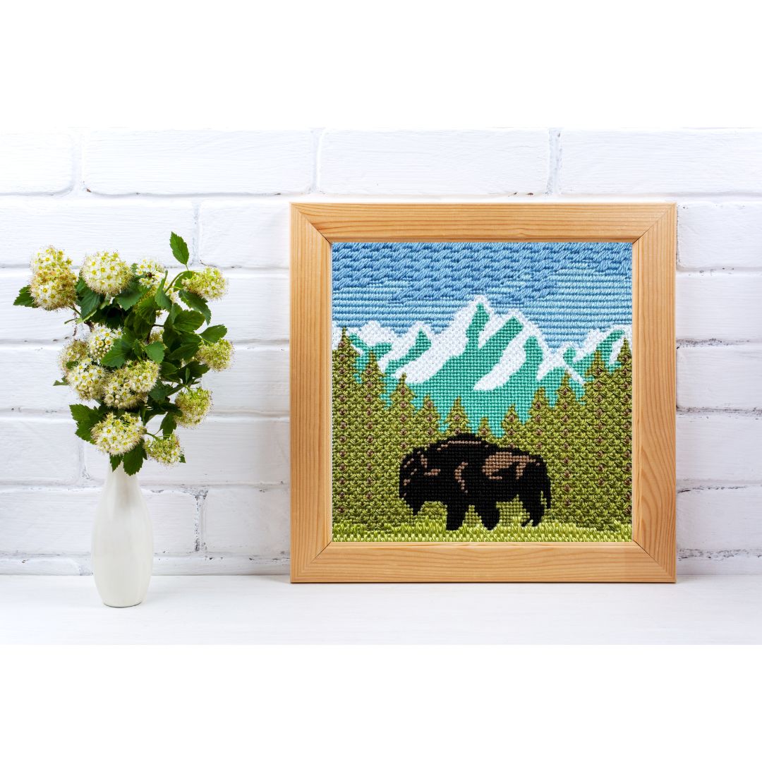 Grand Teton National Park needlepoint kit