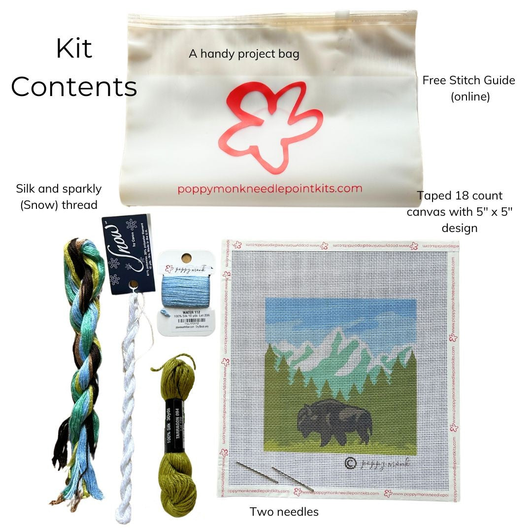 Grand Teton National Park needlepoint kit