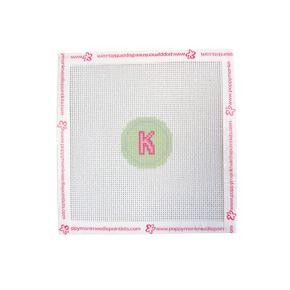 Fob Chain Letters | Mini Needlepoint Project (Fob Sold Separately)