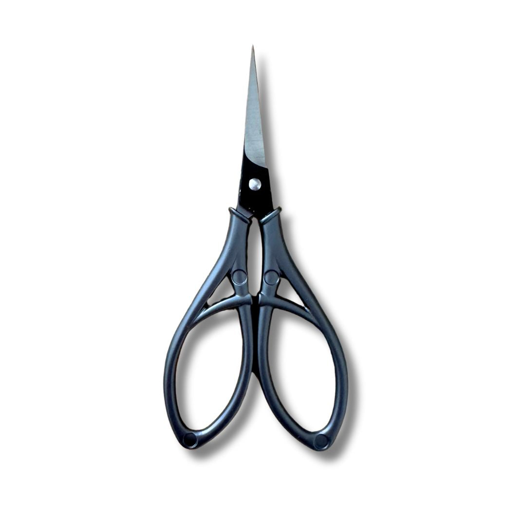 Deco needlepoint scissors in grey powder coated steel