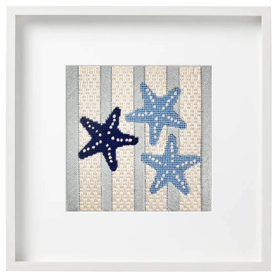 Seashore Bundle Blue & White Needlepoint Kits