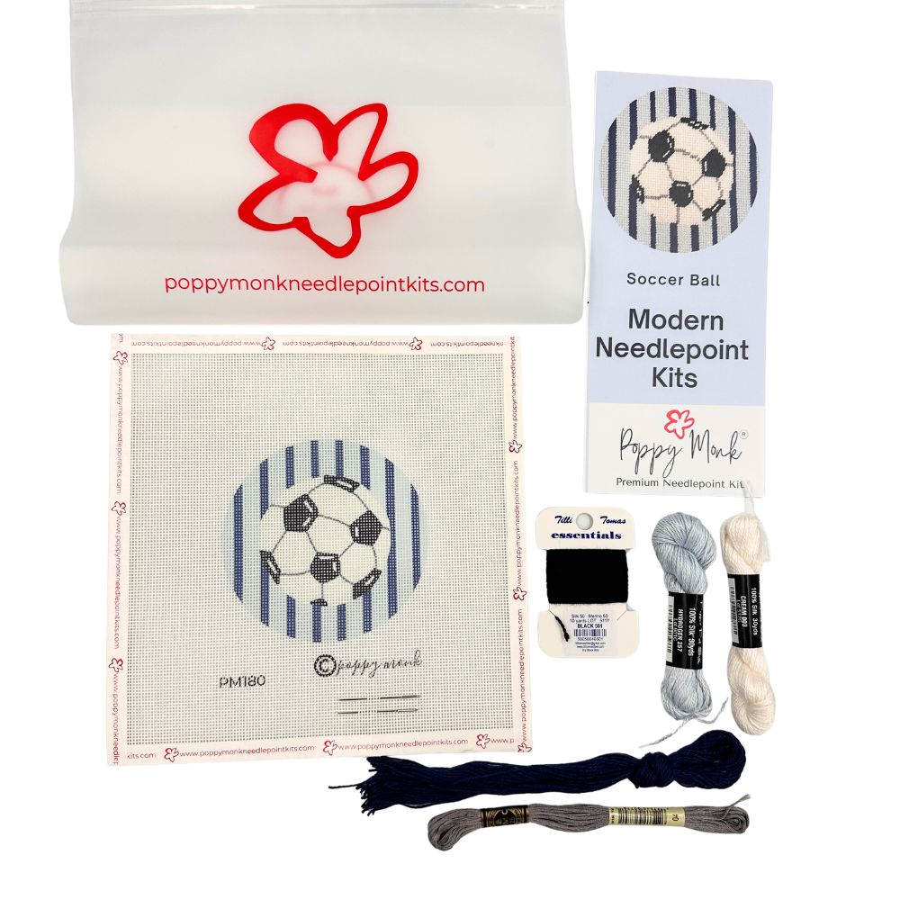 Soccer Ball Needlepoint Ornament Kit