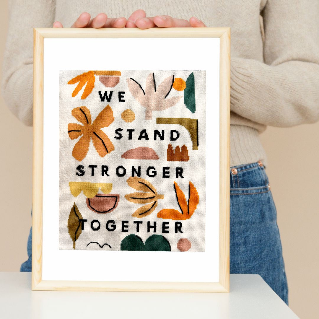 We Stand Stronger Together Needlepoint Kit