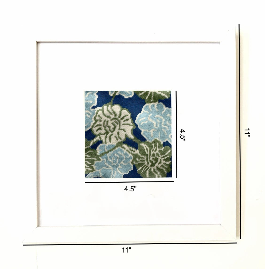 White Frame For 5" x 5" Needlepoint