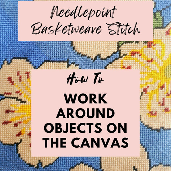 how to do needlepoint basketweave and work around shapes