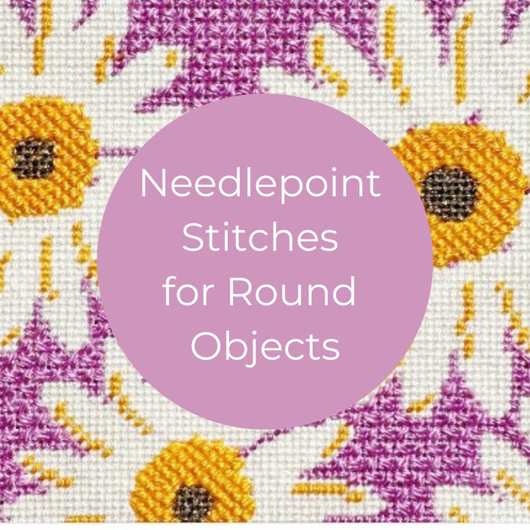 Needlepoint Stitch Ideas for Round Objects