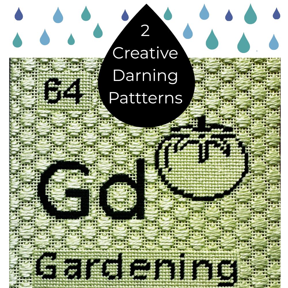 Raindrops Keep Falling On My Canvas: The amazing versatility of darning patterns.