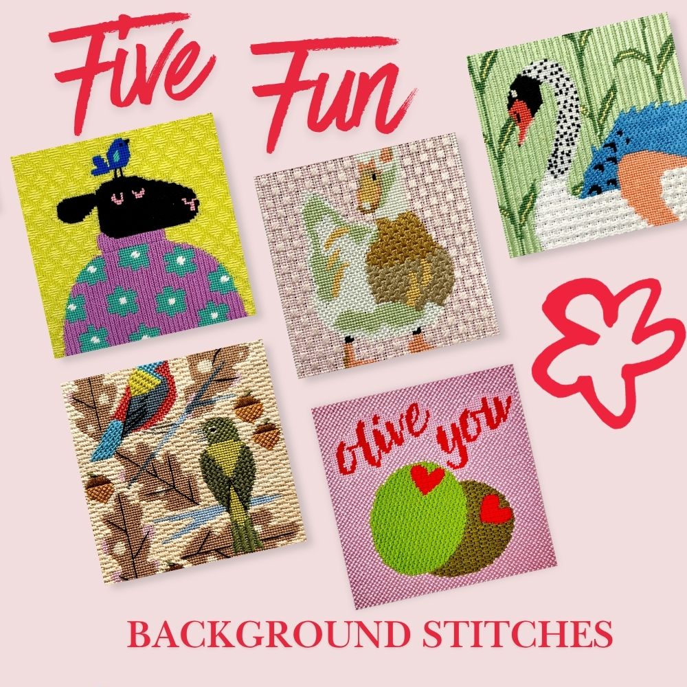 Five Fun Needlepoint Background Stitches