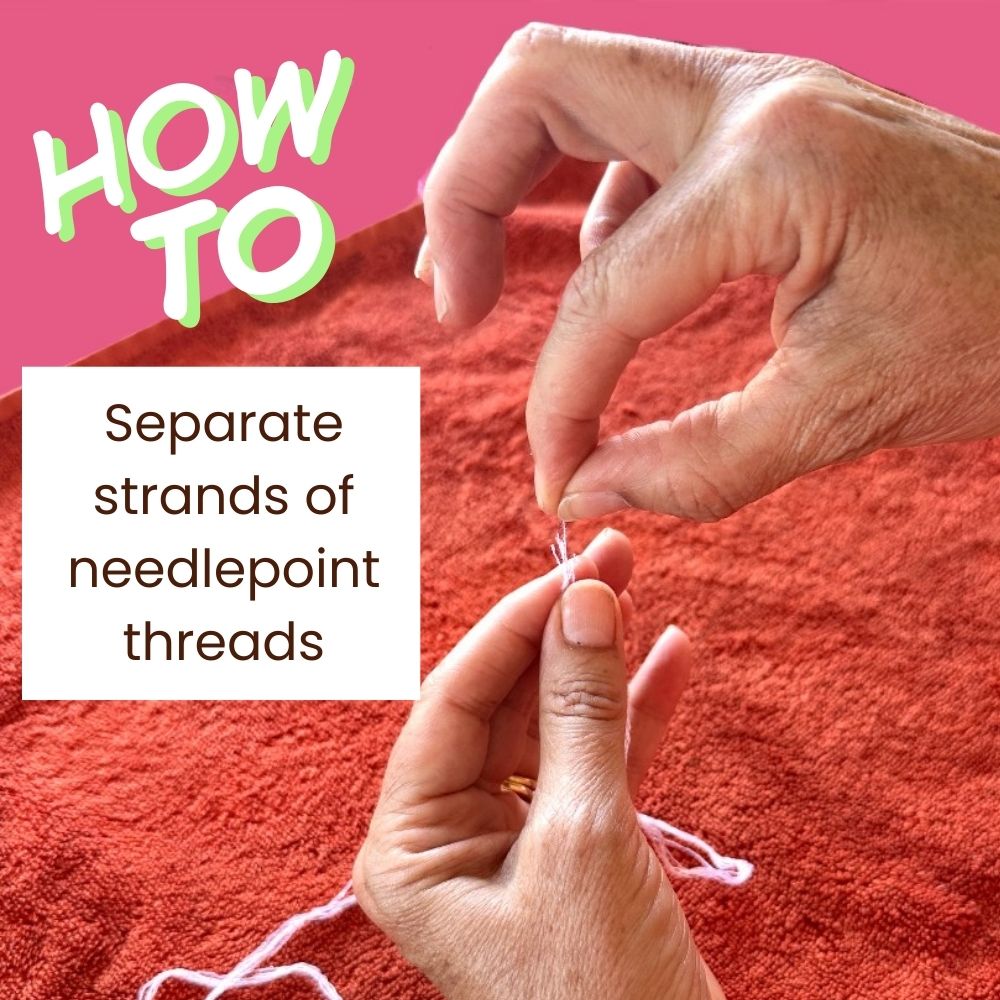 How to Separate Strands of Needlepoint Thread