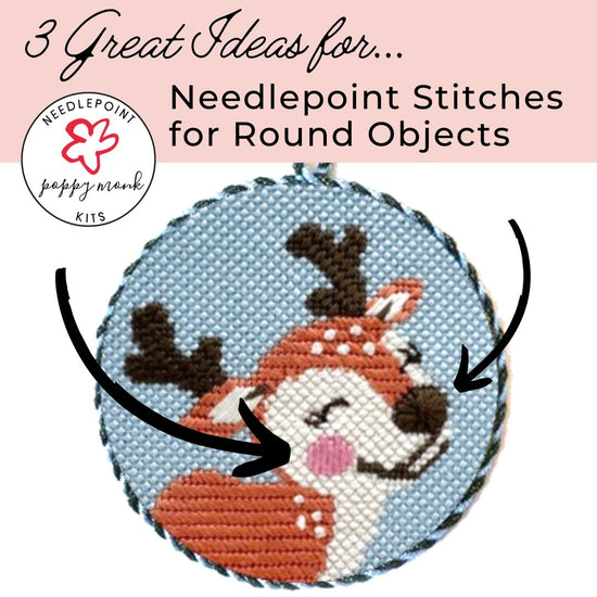 Needlepoint Stitch Ideas for Round Objects