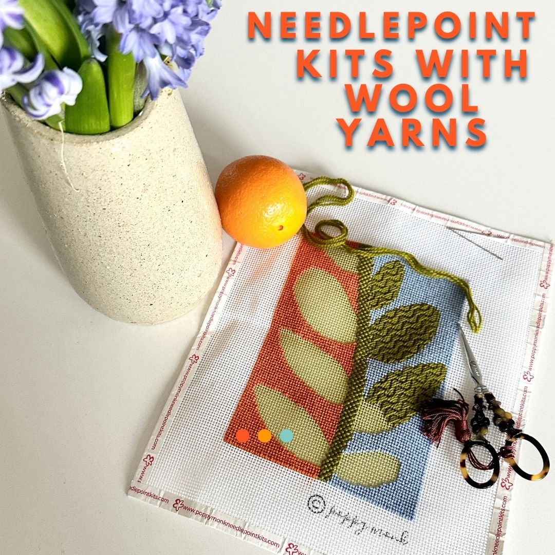 Needlepoint Kits with Wool Yarns