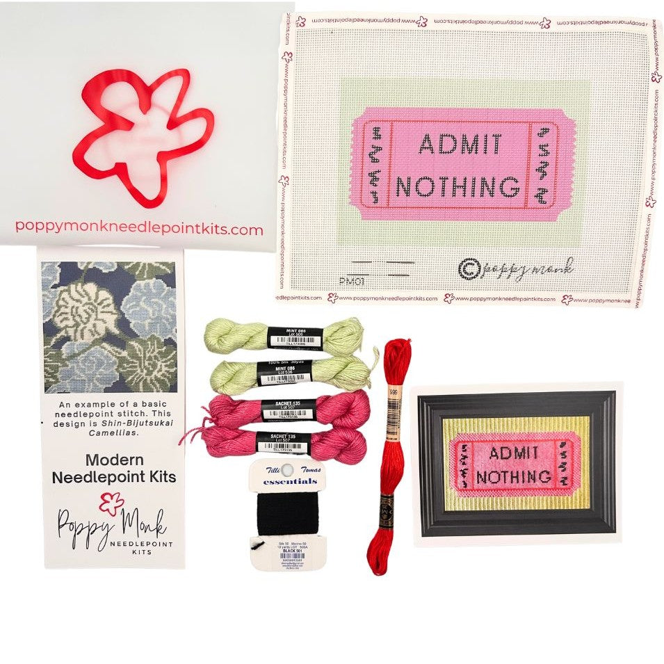 Admit Nothing Needlepoint Kit
