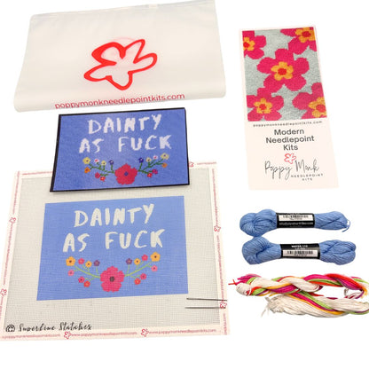 Dainty as subversive needlepoint kit