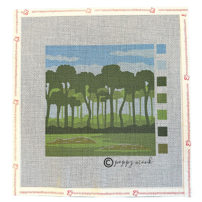Florida Everglades needlepoint design
