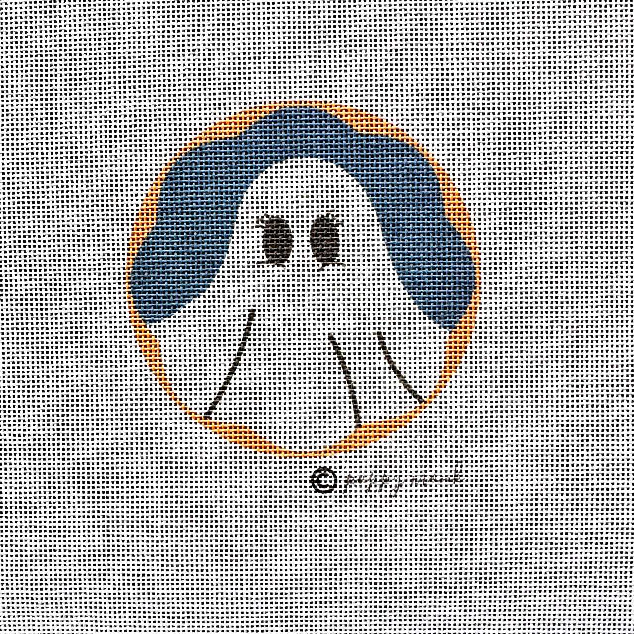 Ghost halloween needlepoint