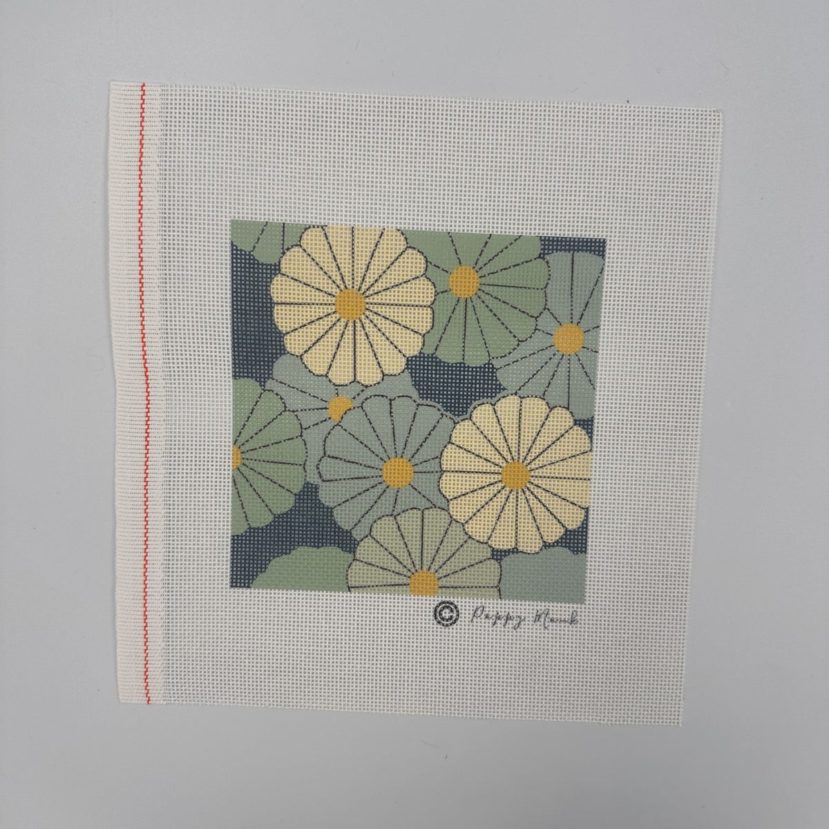 Japanese Parasols Needlepoint Canvas Only