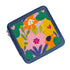 Floral needlepoint design on a box lid
