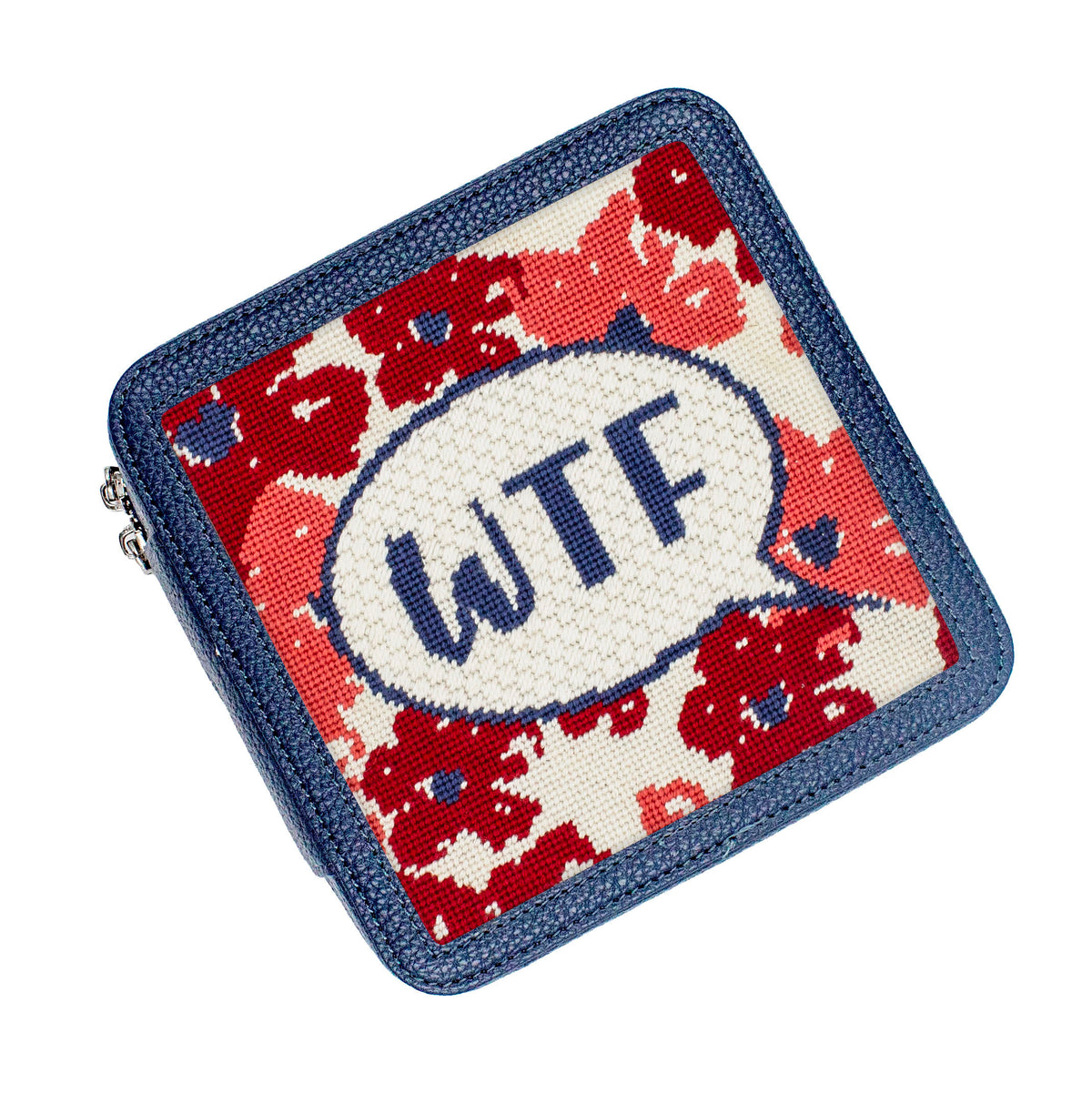 Navy Box + WTF Needlepoint Bundle