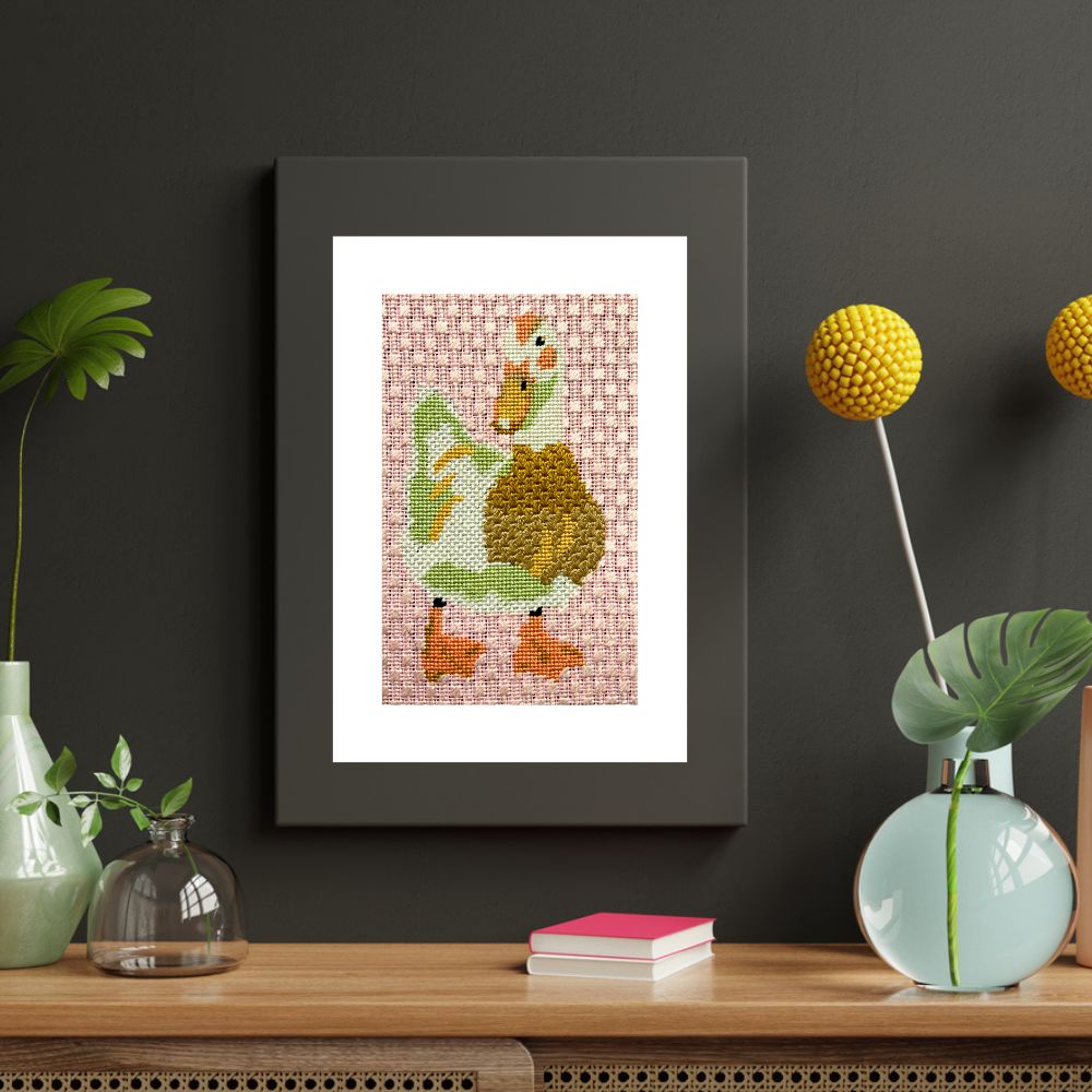 Maisy Duck spring needlepoint kit