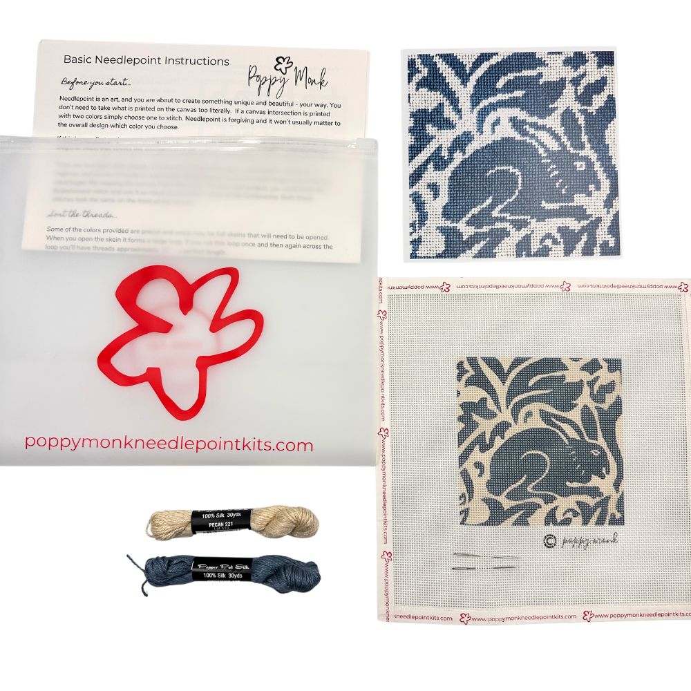 William MOrris rabbit needlepoint kit