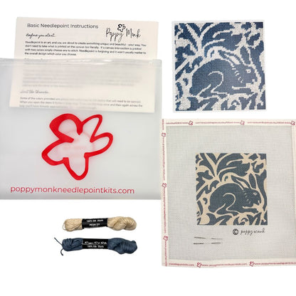 William MOrris rabbit needlepoint kit