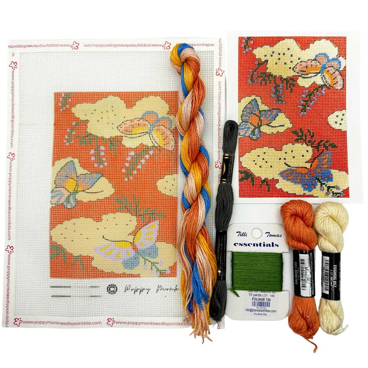 Butterflies needlepoint kit from Shin-Bijutsukai magazine