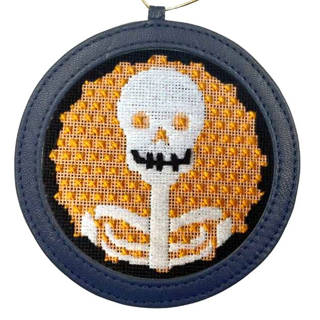 Halloween needlepoint ornament
