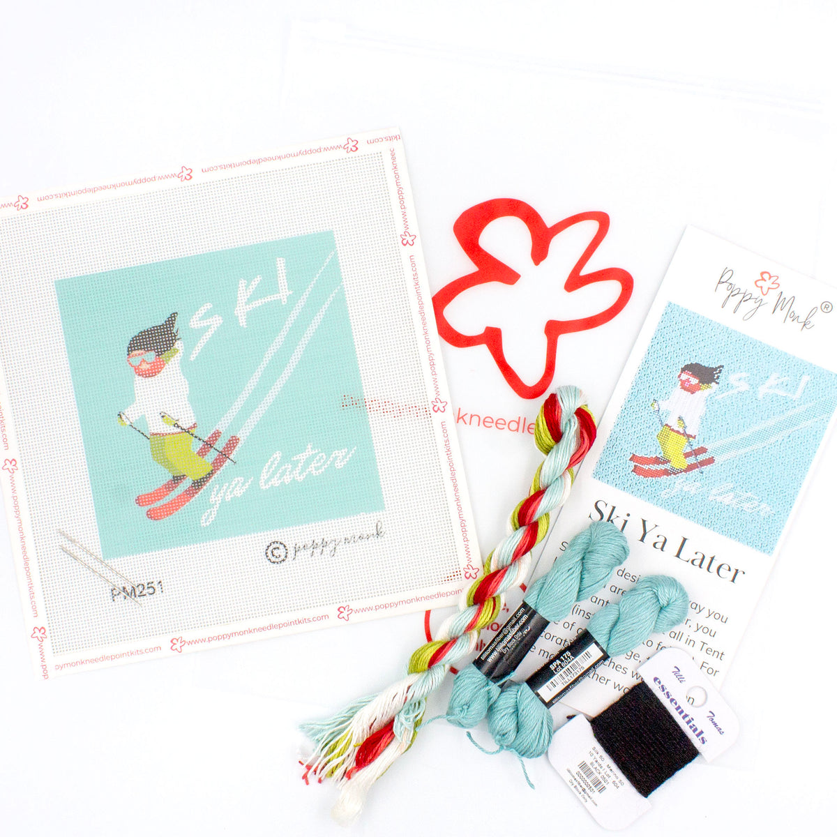 Ski Ya Later Winter Needlepoint Kit