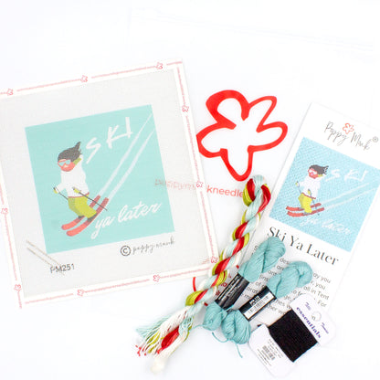 Ski Ya Later Winter Needlepoint Kit