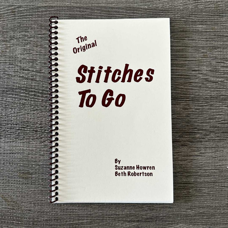 Stitches To Go needlepoint book by Suzanne Howren and Beth Robertson