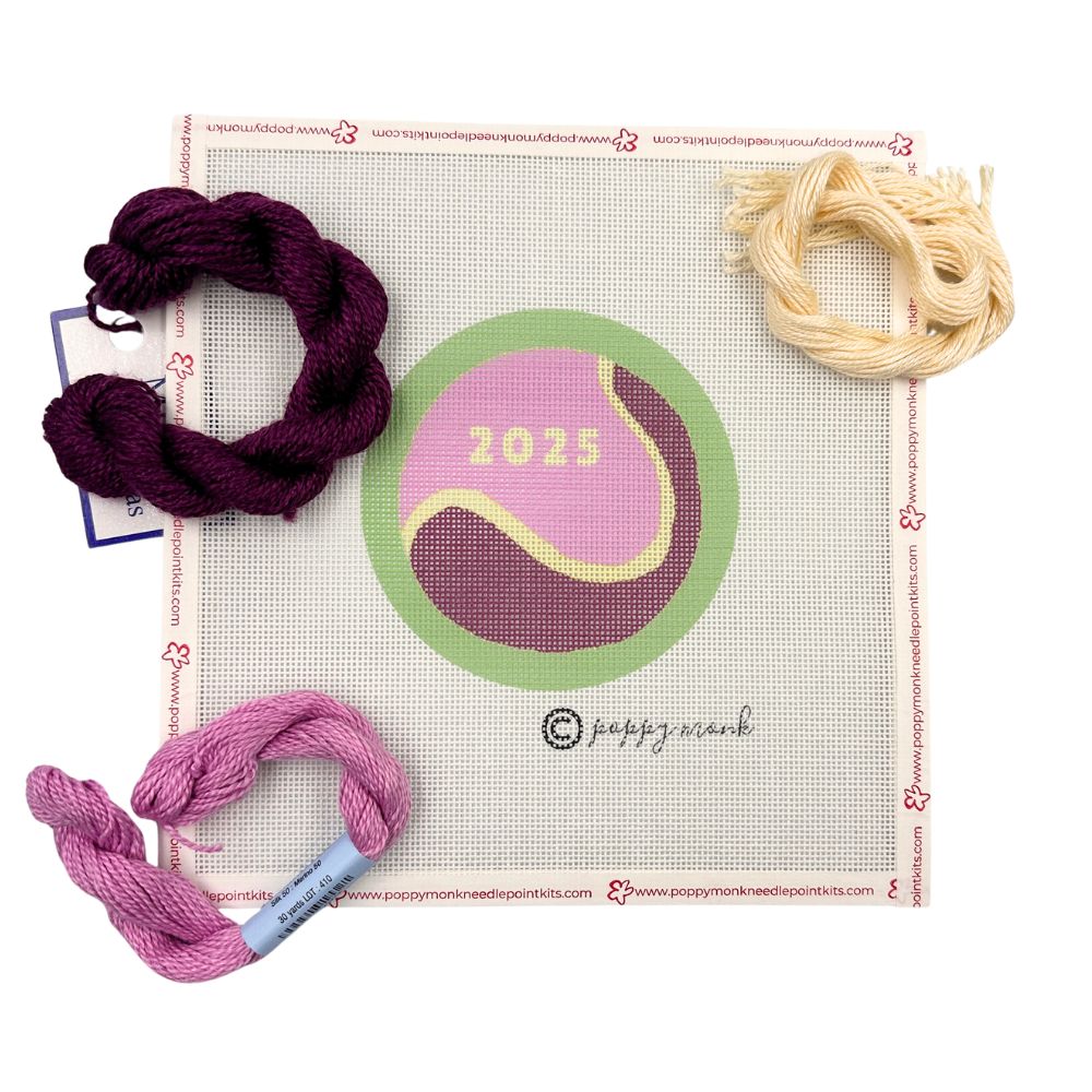 US Open 2025 needlepoint design