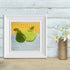 Still Life Apple & Pear needlepoint kit for beginners with decorative stitch guide.