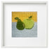 Still Life Apple & Pear needlepoint kit for beginners with decorative stitch guide.