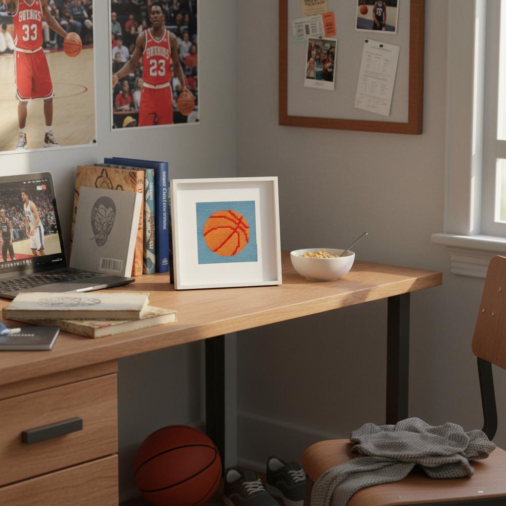 Basketball Needlepoint Starter Kit
