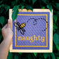 Bee Naughty funny needlepoint kit