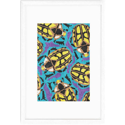 Beetles needlepoint kit for adults with modern colors
