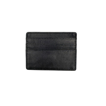black leather credit card holder